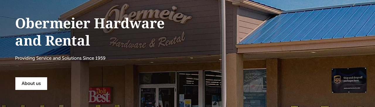 Obermeier Hardware & Rental providing service and solutions since 1959