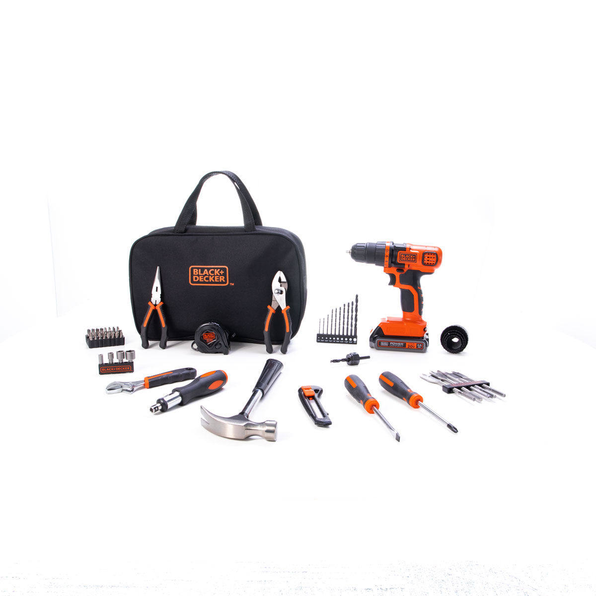 Black & Decker 20V MAX 3/8 In. Cordless Drill & Project Kit (68