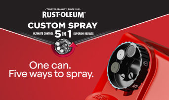 One Can. Five ways to spray.