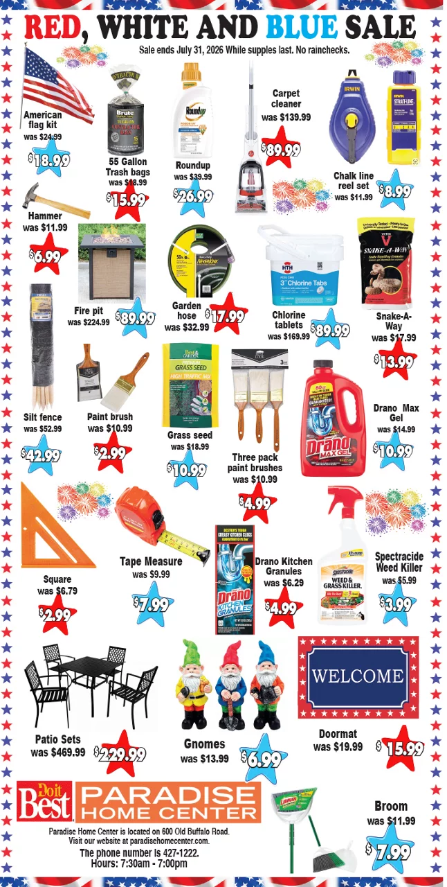 July Monthly Sale Ad