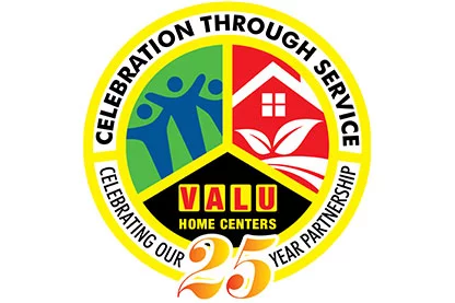25 Year Celebration through Service logo