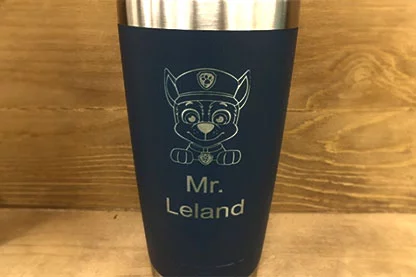 Mr. Leland engraved tumbler