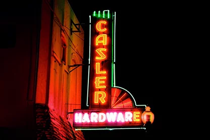 Casler Hardware Neon Sign