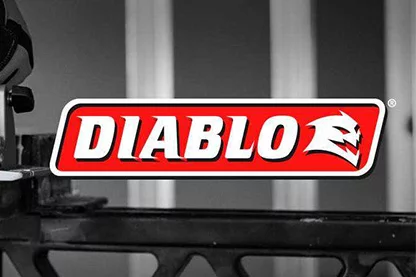 Shop Diablo at Grabill and Woodburn Hardware. Diablo logo with Diablo saw blade in circular saw.