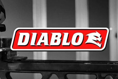 Shop Diablo at Buck's Hardware. Diablo logo with Diablo saw blade on circular saw.