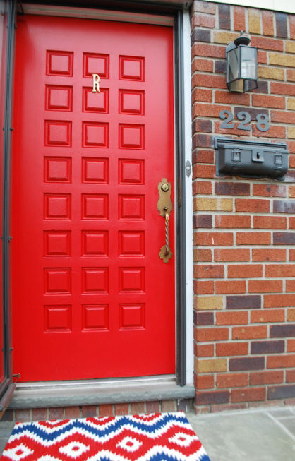 Finished painted door