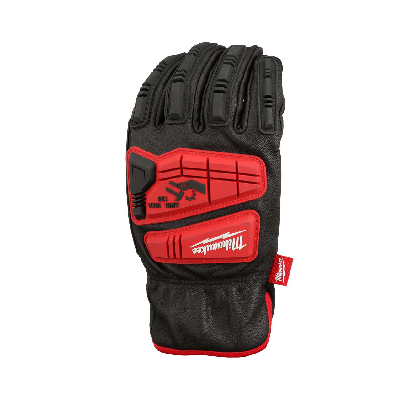 Buy Milwaukee Impact Cut Level 5 Goatskin Leather Work Gloves M, Red & Black