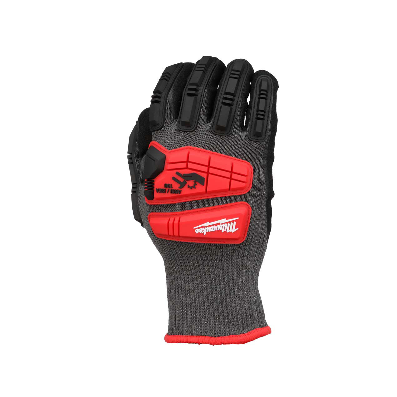 Buy Milwaukee Impact Cut Level 5 Nitrile Work Gloves M, Gray, Red, Black