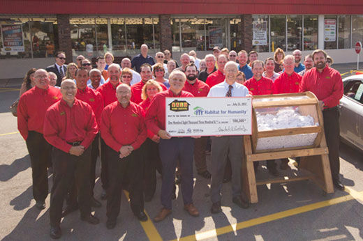 From Valu Home Centers and Habitat for Humanity, THANK YOU for helping to raise $108,300