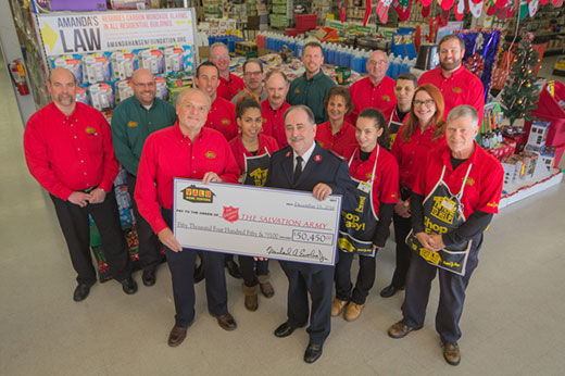 Valu Donates $50,540 to the Salvation Army