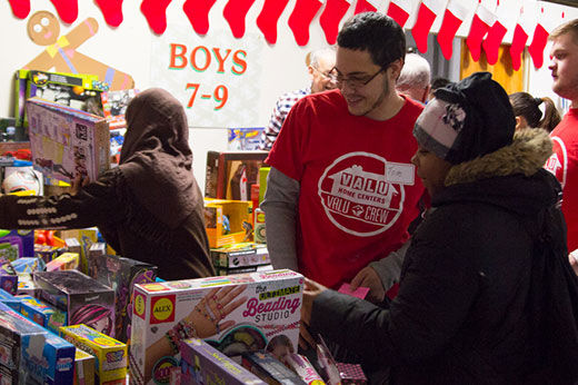 Valu Crew Volunteers at the Salvation Army Toy Shoppe