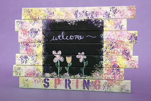 DIY Spring Message Board