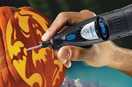 Easy Pumpkin Carving with a Dremel