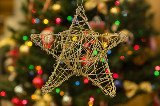 DIY Rustic Star Christmas Tree Topper