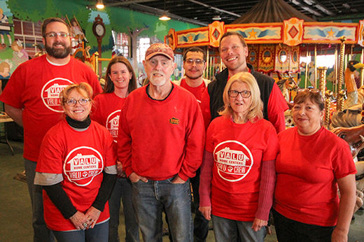 Valu Crew Paints the Herschell Carrousel Factory Museum