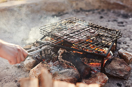 How to Turn Your Fire Pit into a Grilling Station