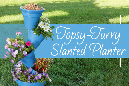 Diy Topsy-turvy Slanted Planter