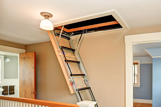 Check out these eight simple steps for adding a fold-down ladder for easy access