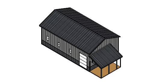Custom pole barn image from pioneer supply center