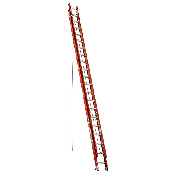 Werner Ladder, 40 Ft. Ext. Fiberglass 300 Lb.