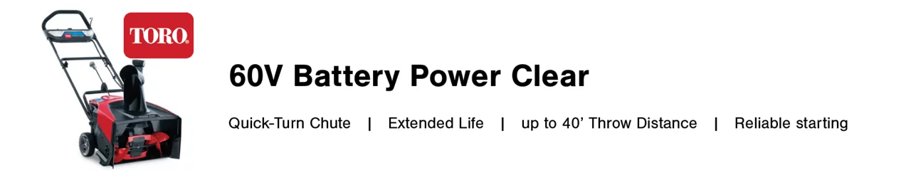60 v Battery Power Clear