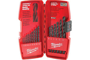 Milwaukee THUNDERBOLT 15-Piece Black Oxide Drill Bit Set, 1/16 In. thru 3/8 In.