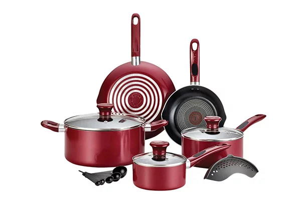 Thermo-Spot Non-Stick Aluminum Cookware Set (14 Piece)