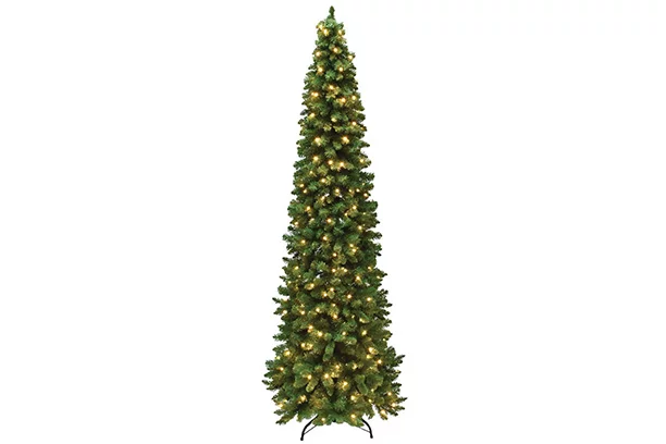 Concorde 7 Ft. Fir 255-Bulb Warm White LED Hinged Prelit Artificial Christmas Tree