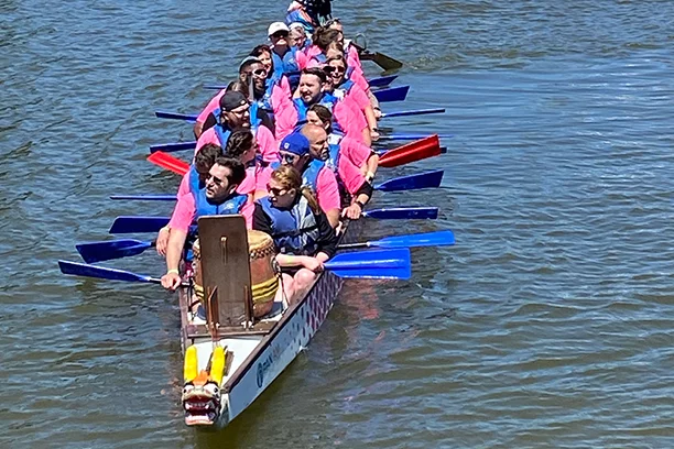 Team in the boat