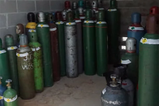 Acetylene and Oxygen Tanks