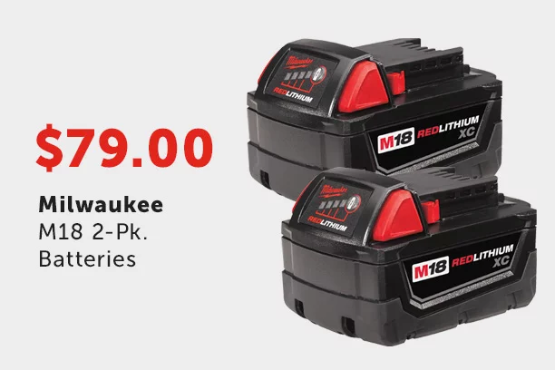 Milwaukee M18 2-Pk. Batteries