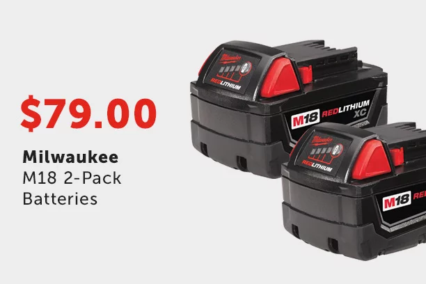 Milwaukee M18 2-Pk. Batteries