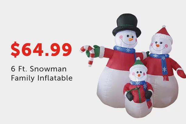 Snowman Family Inflatable