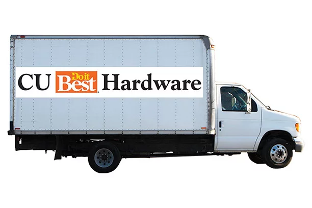 CU Hardware delivery truck