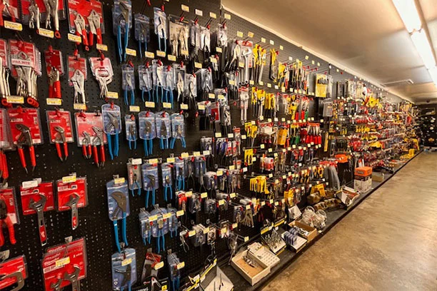 Hardware isle at Best Lumber and Hardware