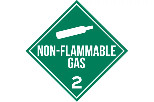 Non-flammable gas
