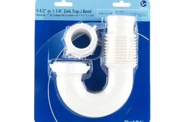 White Sink Trap J Bend