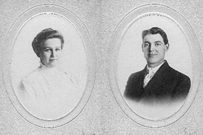 Wedding photos of Roy & Fannie, circa 1905