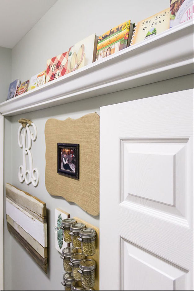 Cookbook wall display