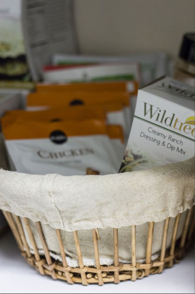 Pantry storage basket