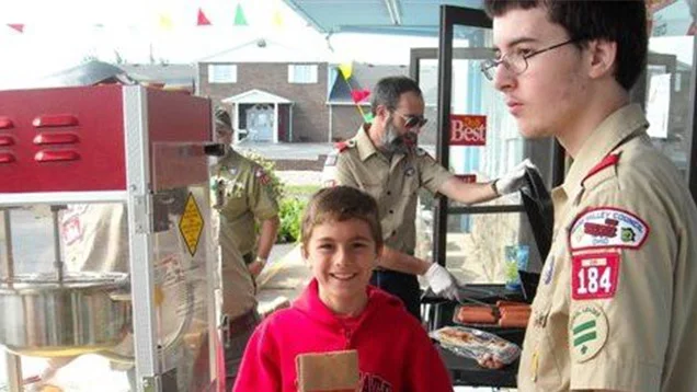 Boy Scouts Bring the Food!