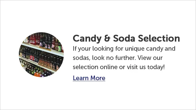 Candy & Soda Selection
