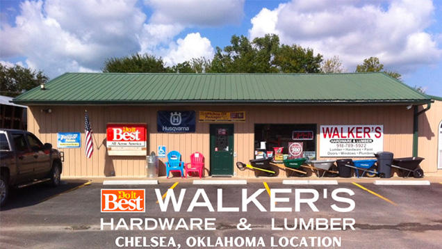 Walker's Hardware & Lumber in Chelsea, Oklahoma Location