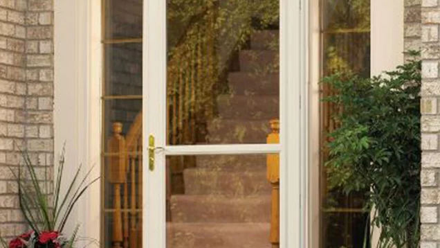 clear Larson storm door