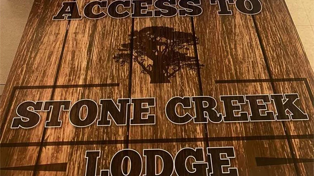Access to Stone Creek Lodge Custom Print