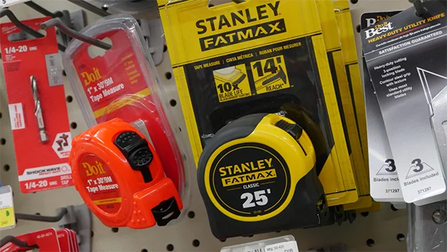 Stanley and Do it Best Tape Measures