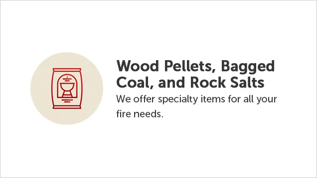 Wood Pellets, Bagged Coal, and Rock Salts