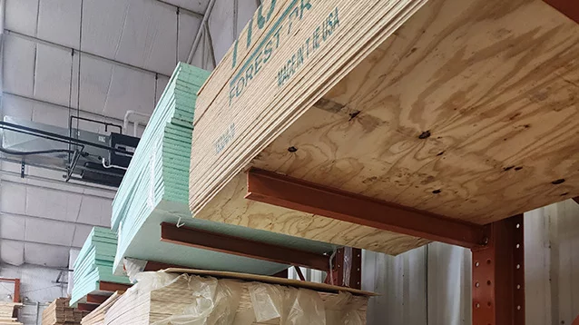 plywood and building materials