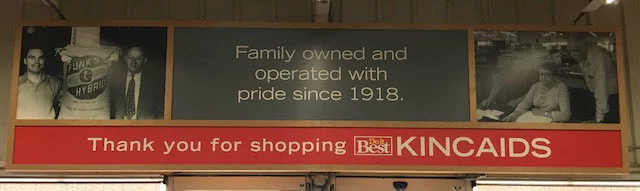 Kincaids store sign