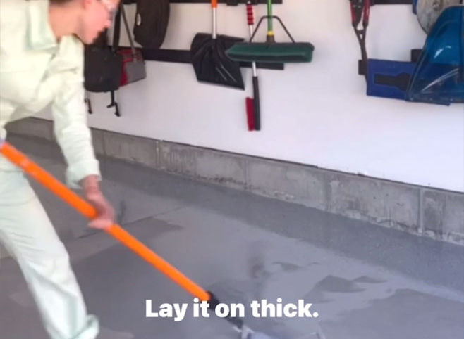 Lay it on thick.